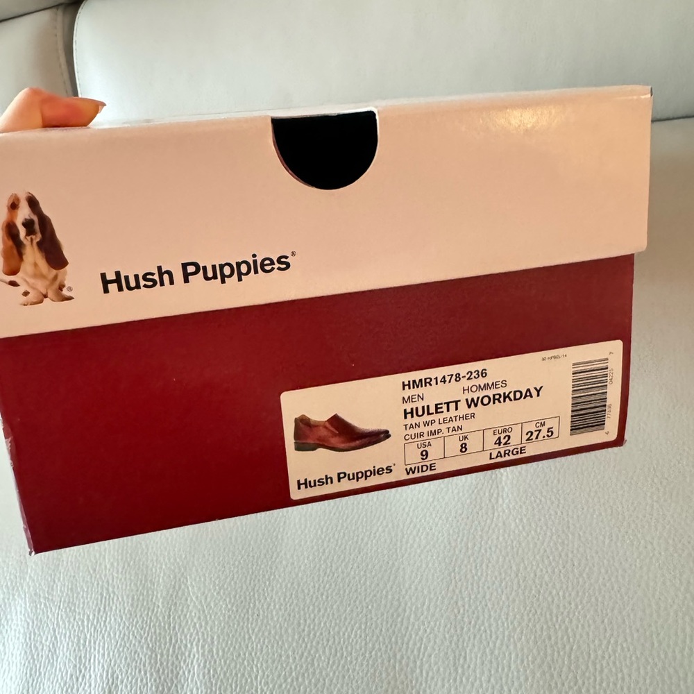 NWT Hush Puppies Men's Hulett Workday Slip-On Loafer Brown size 9 - Picture 9 of 9